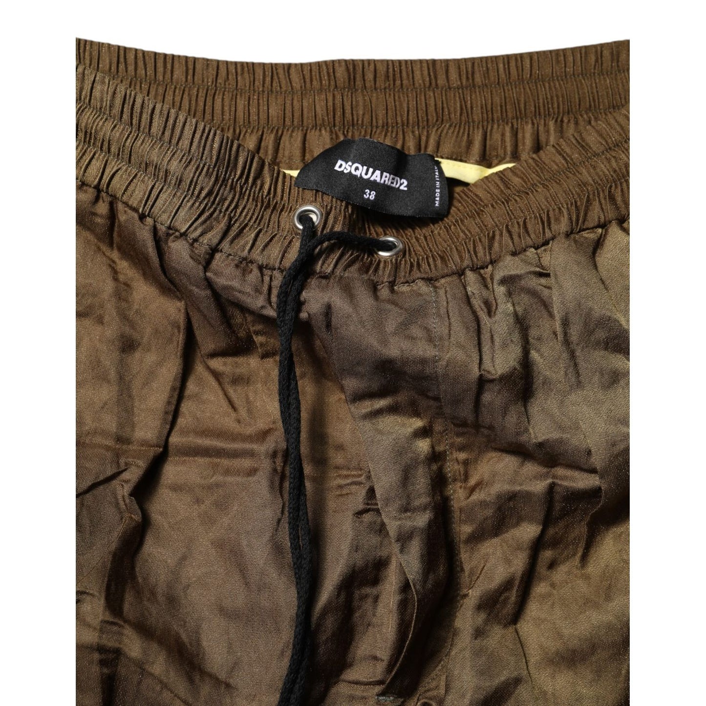 Dsquared² Brown Mid Waisted Women Sweatpants Pants