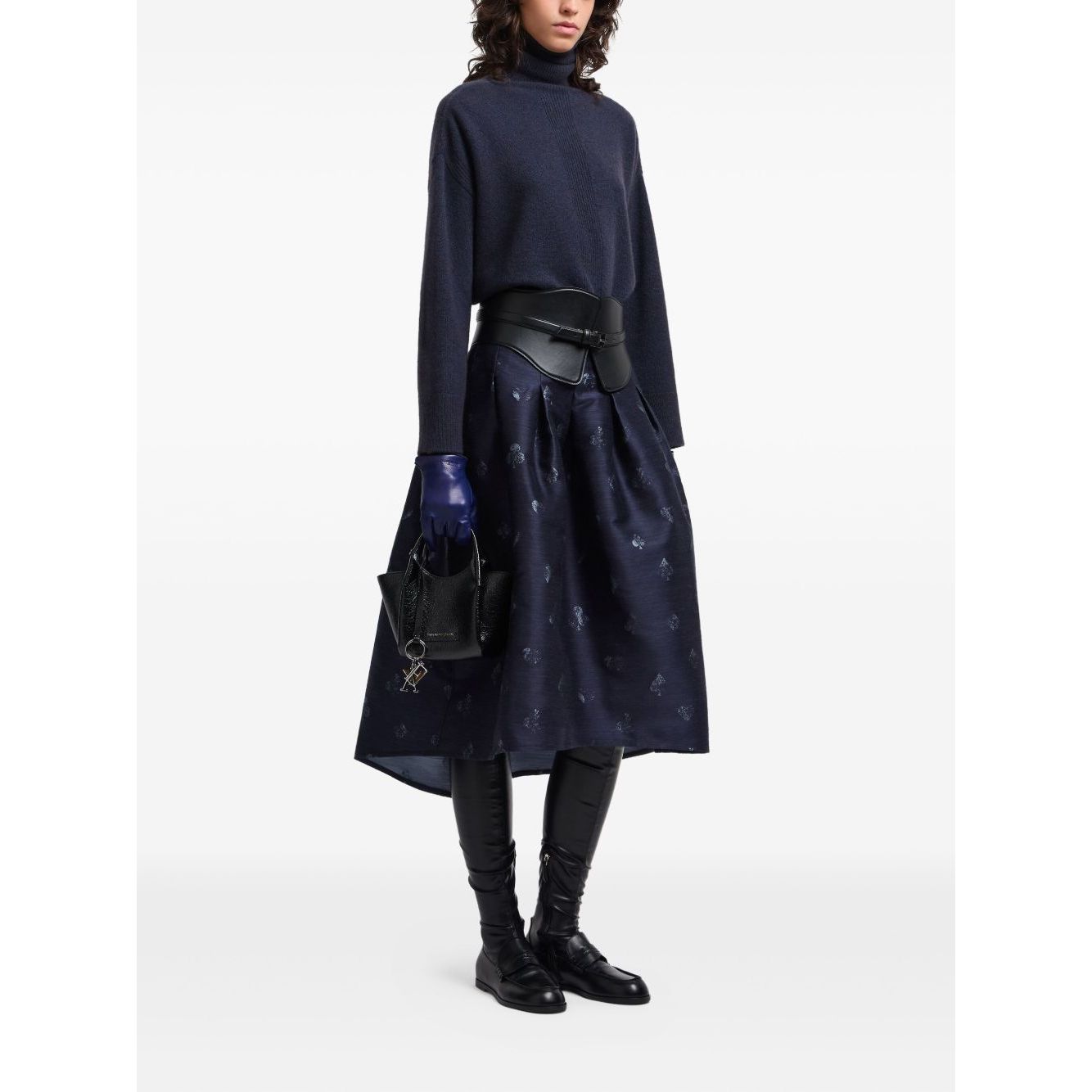 Emporio Armani Sweaters Blue Topwear