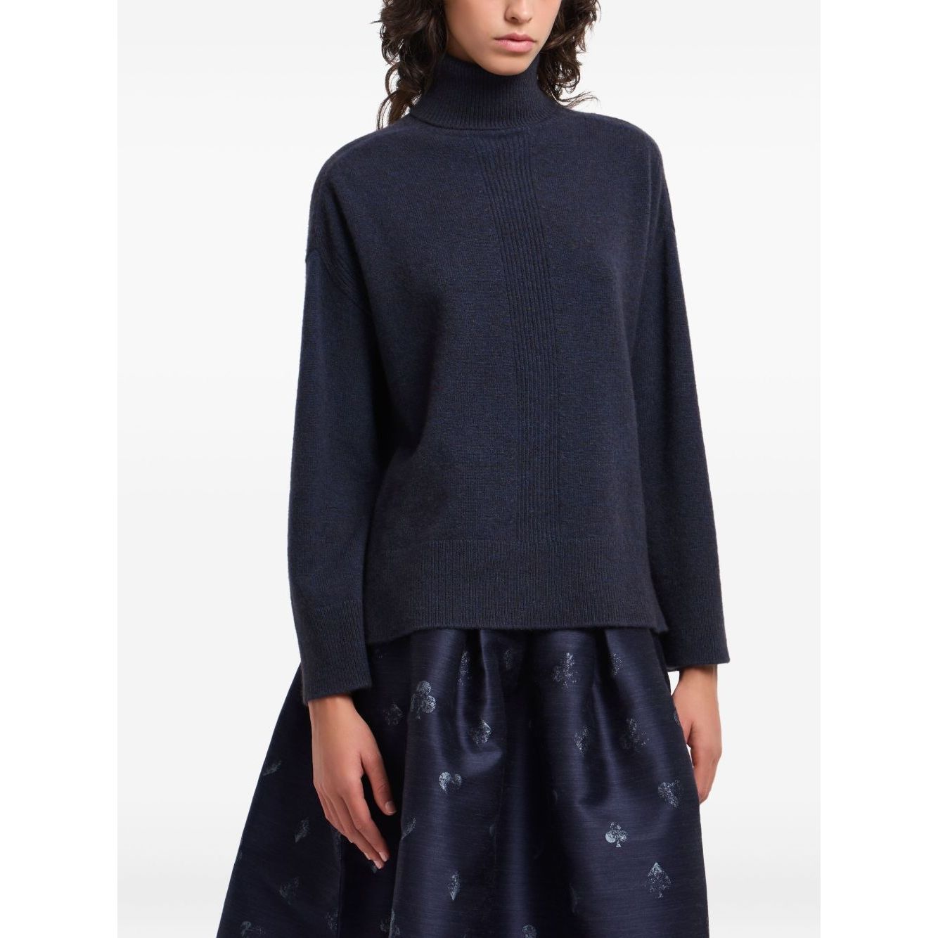 Emporio Armani Sweaters Blue Topwear