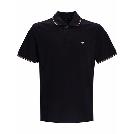 Emporio Armani T-shirts and Polos Blue Topwear