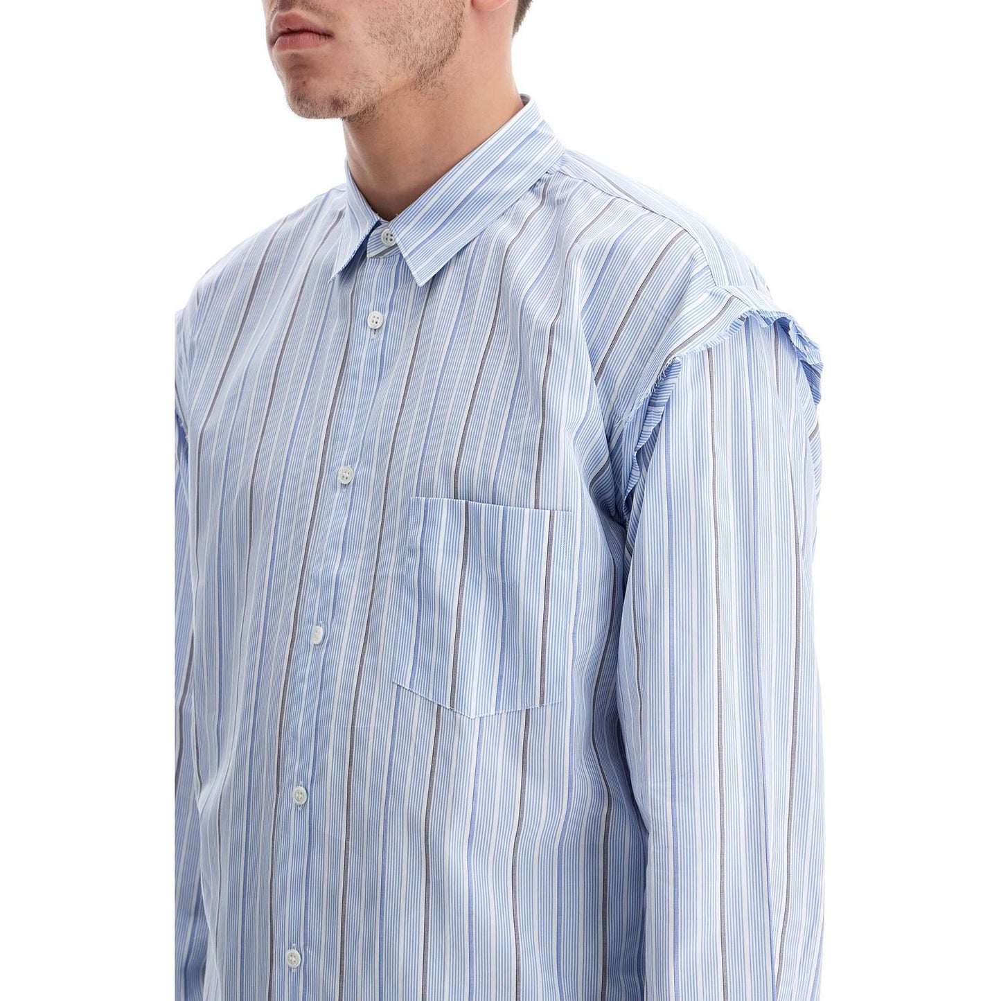 Comme Des Garcons Shirt striped shirt with pocket