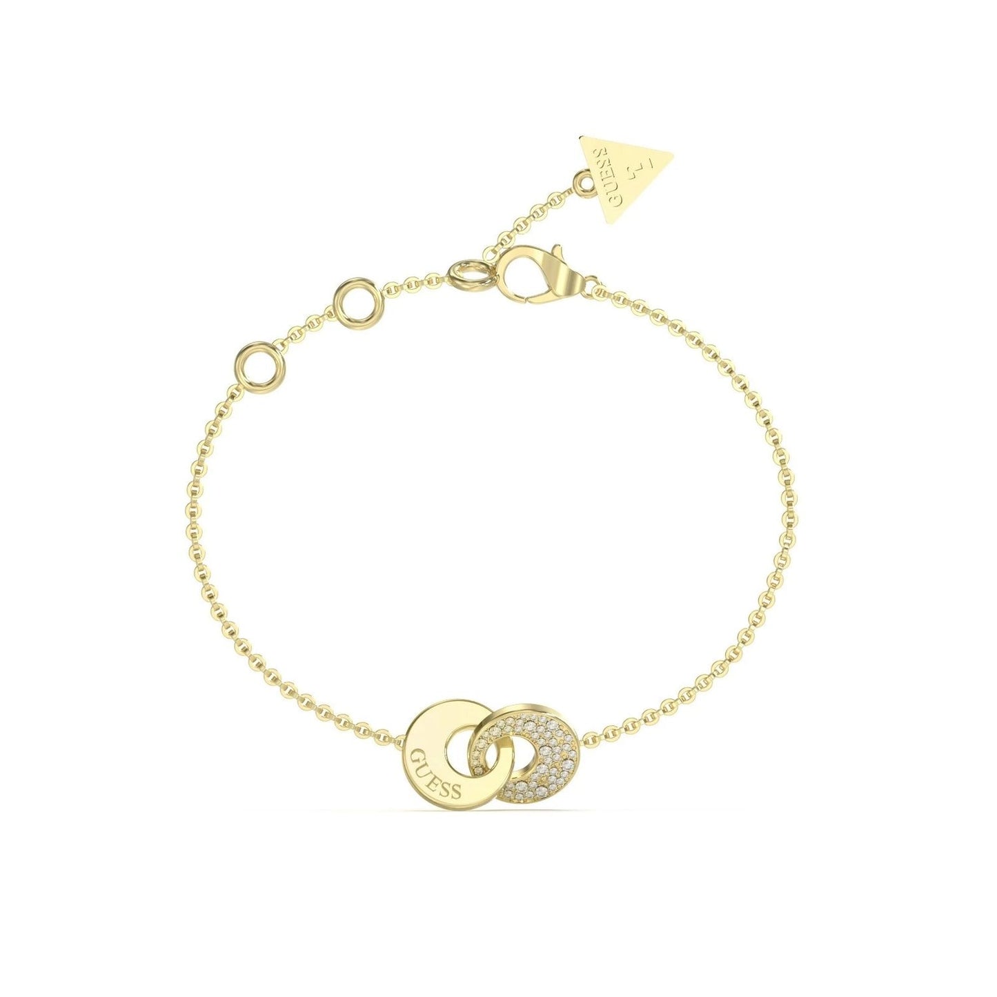 GUESS JEWELS JEWELRY Mod. JUBB05220JWYGS elegant gold bracelet with pendant