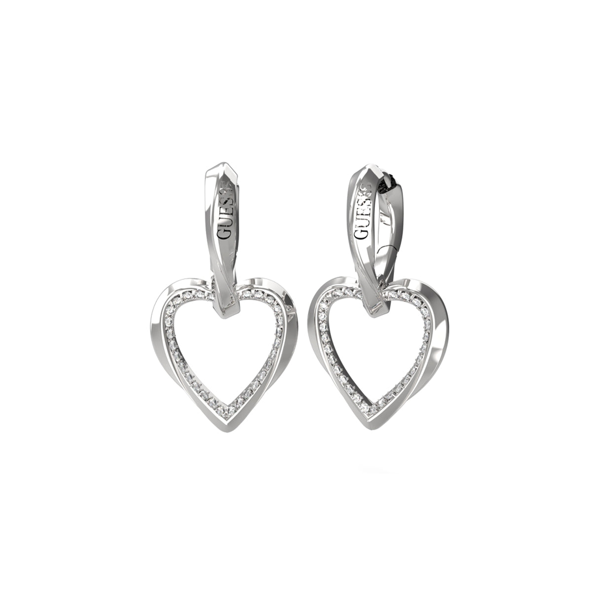 GUESS JEWELS JEWELRY Mod. JUBE04617JWRHT-U heart-shaped earrings