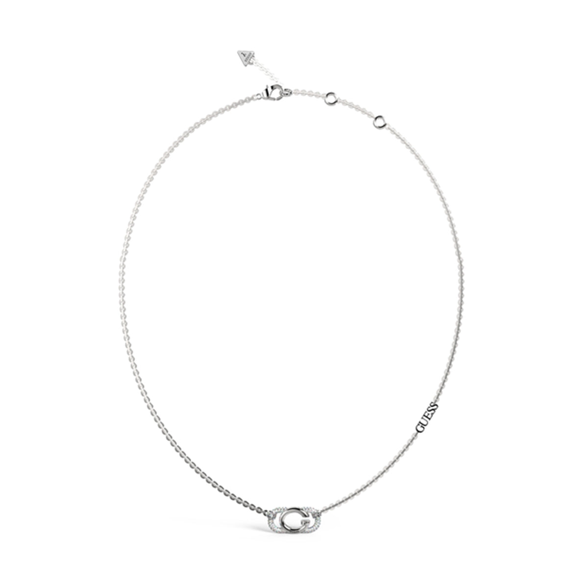 GUESS JEWELS JEWELRY Mod. JUBN04509JWRHT-U elegant silver necklace