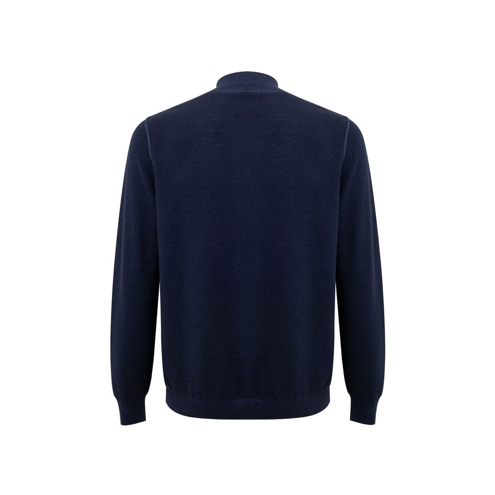 Gran Sasso Blue Wool T-Shirt GR-9496673-IT50 | L