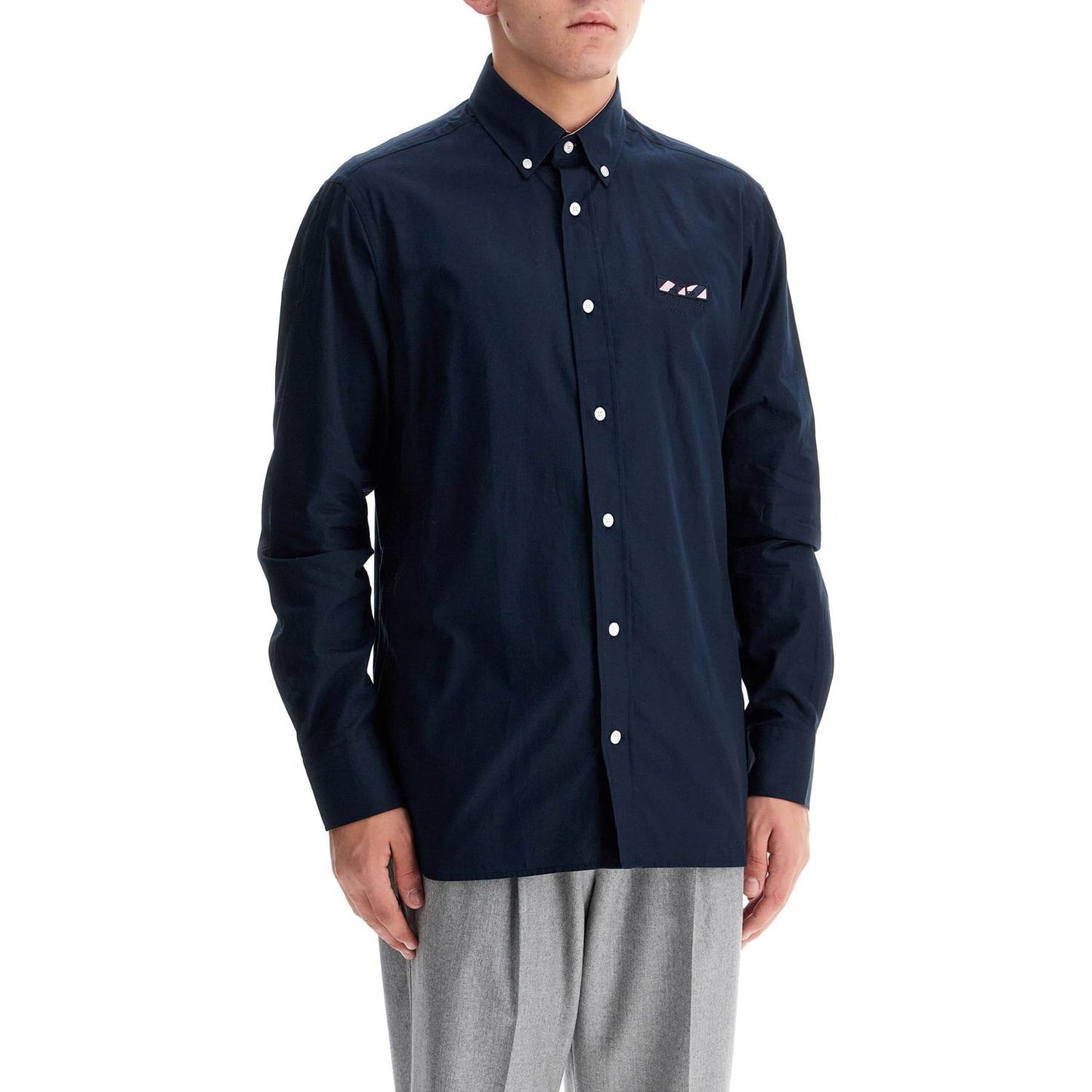 EDEN PARK "oxford shirt with butterfly embroidery detail
