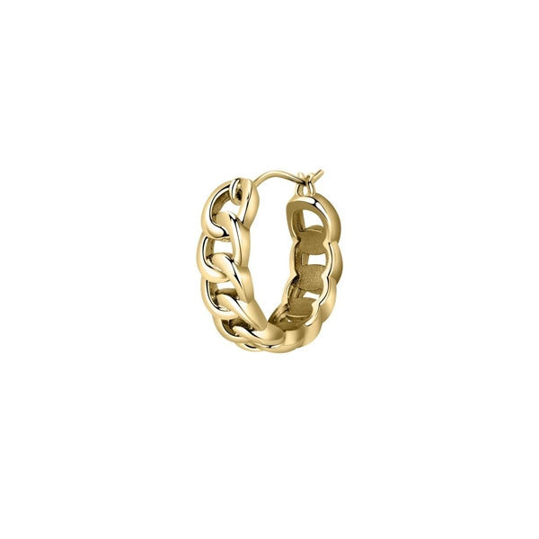 Gold hoop earring from LA PETITE STORY JEWELRY Mod. LPS02AQM14 collection.