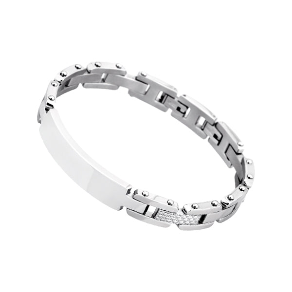 LOTUS JEWELS JEWELRY Mod. LS1578-2/1 silver bracelet with sleek design.