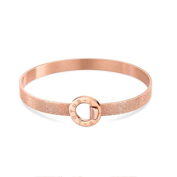 LOTUS JEWELS JEWELRY Mod. LS2080-2/3 rose gold bracelet with circle center
