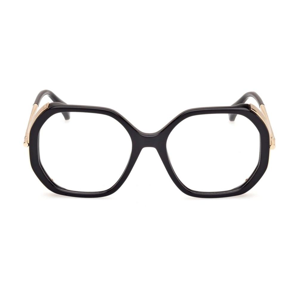 Black plastic MAX MARA MOD. MM5138 eyeglasses for ladies, front view.