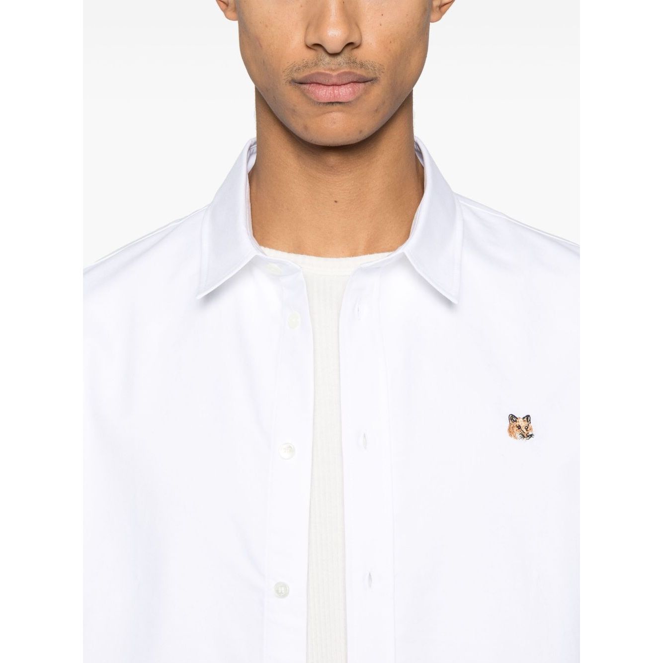 Maison Kitsuné Maison Kitsune classic shirt wth fox head logo Shirts