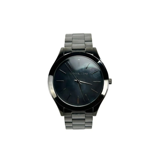 Michael Kors Slim Runway Gun Metal Stainless Steel Watch MK3413 NO BOX with minimalistic design and 50m water resistance