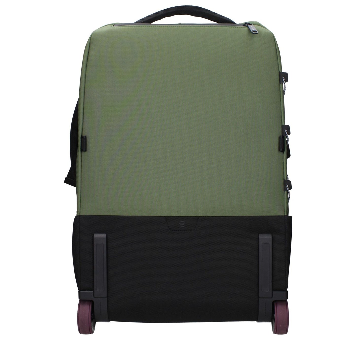 Piquadro Green Fabric Luggage And Travel with front logo and adjustable handle, MPN BV6379C20VE2, code F84486 trolley design.