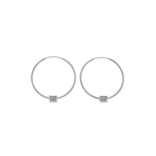 ROSEFIELD JEWELS JEWELRY Mod. JSHLS-J068 silver hoop earrings