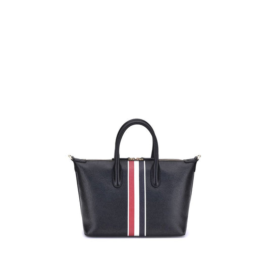 Thom Browne Black Calf Leather Bos Taurus Handbag