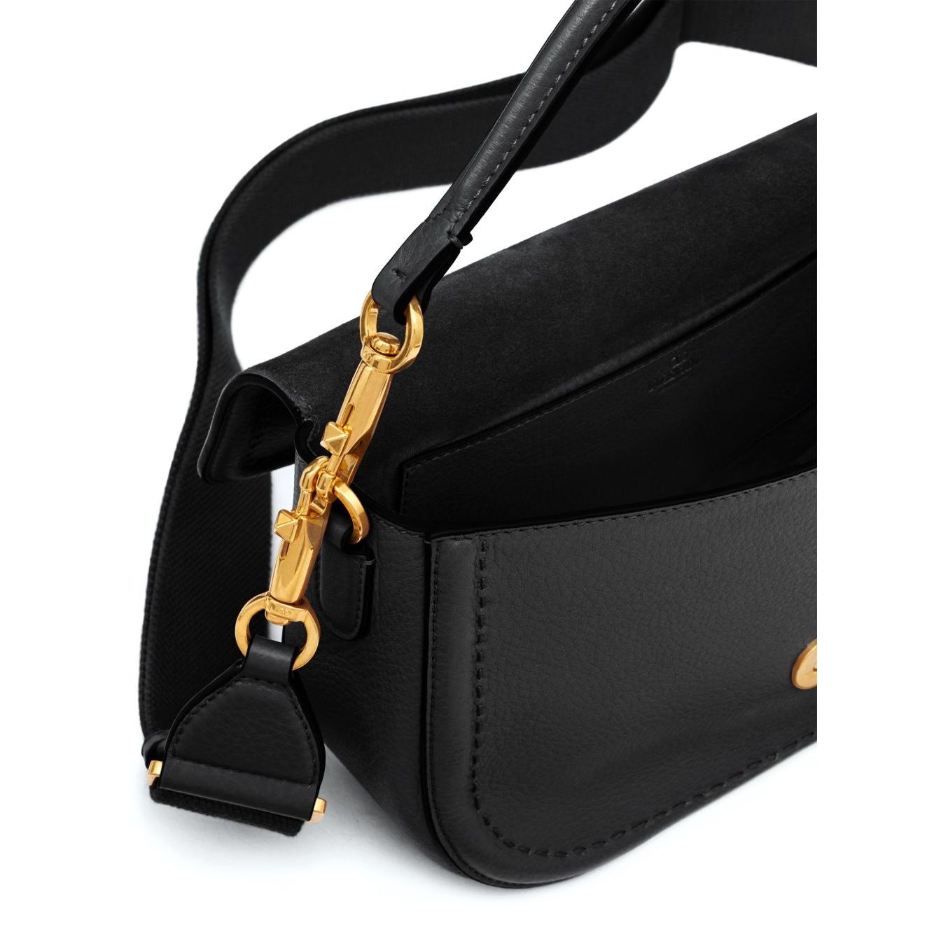 Valentino Garavani Alltime Grainy Calfskin Shoulder Bag
