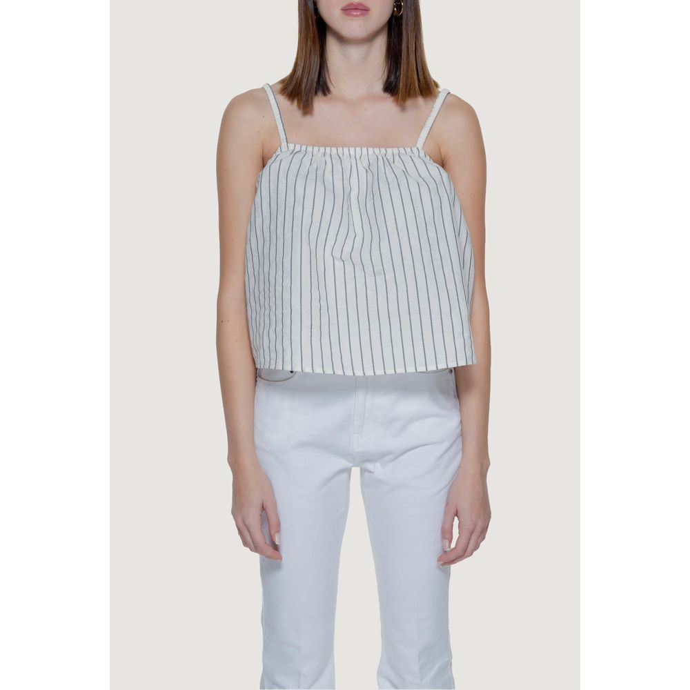 Vero Moda Beige Organic Cotton Tank Tops