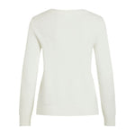 Vila Clothes White Viscose Sweater