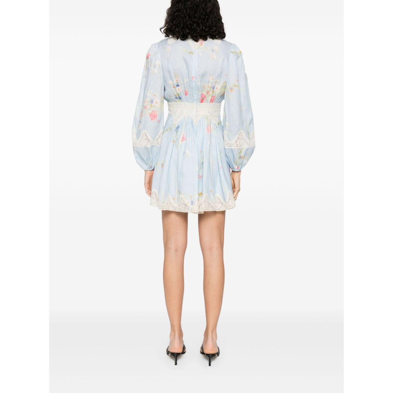 Zimmermann Lucky plunging lace mini dress Dresses