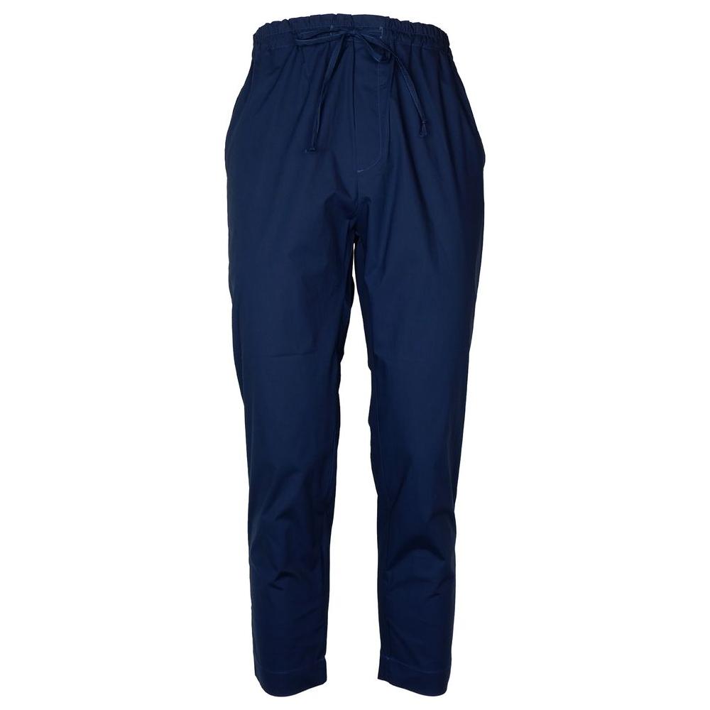 Alpha Studio Blue Cotton Jeans & Pant