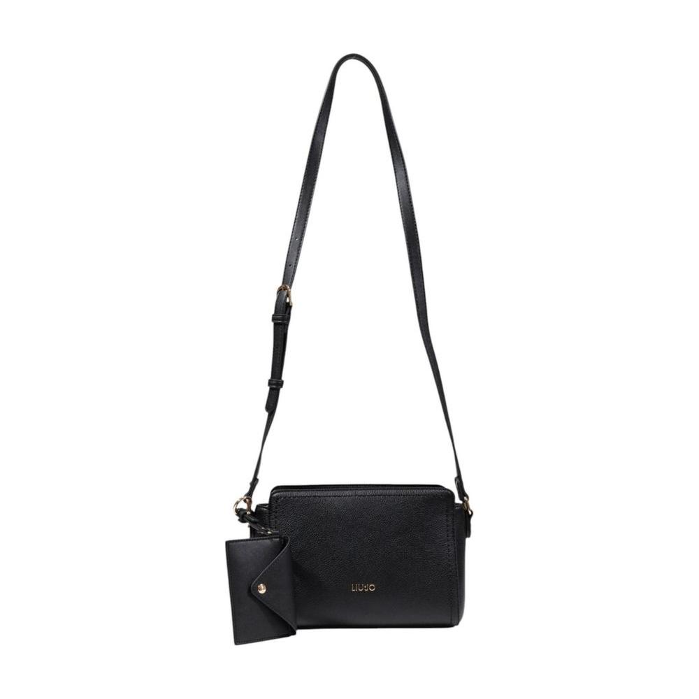Liu Jo Black Medium Handbag for Women, 100% Polyurethane, Spring/Summer Collection