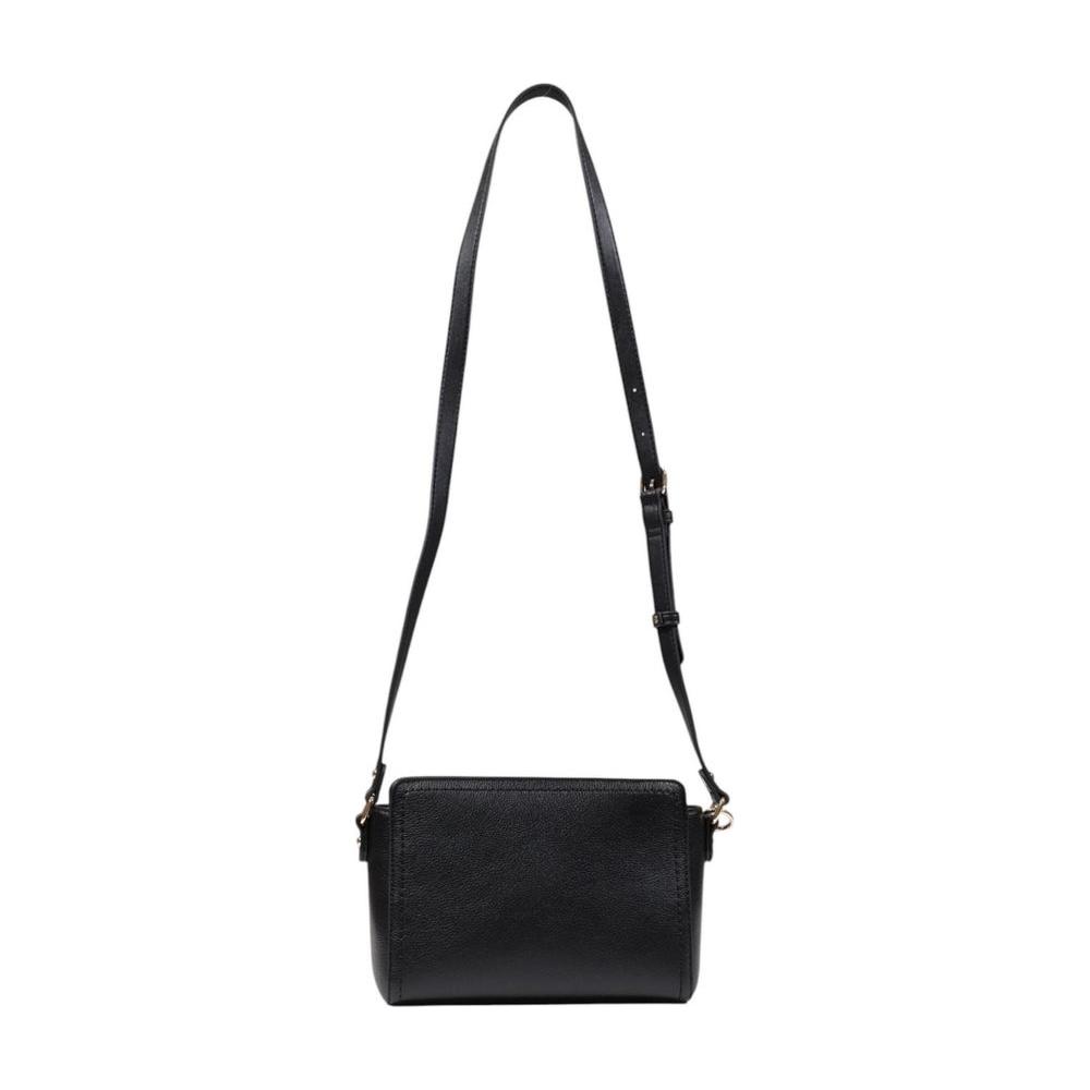Liu Jo black polyethylene handbag, medium size, spring/summer collection, 100% polyurethane, women's fashion accessory.