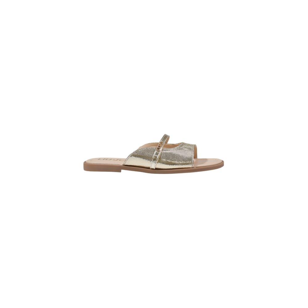 Liu Jo gold polyethylene sandal, elegant and comfortable design, perfect for summer outfits.