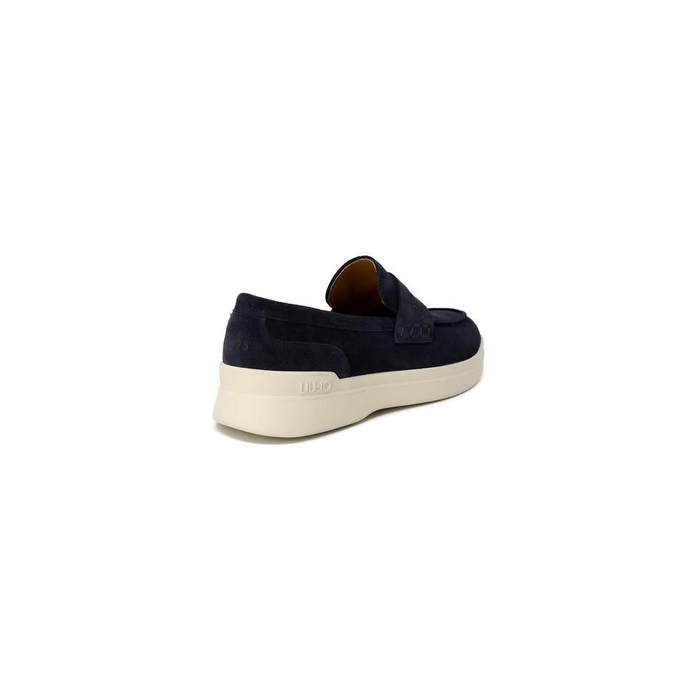 Liu Jo blue suede leather men's casual shoe, elegant spring/summer collection with 4cm heel.