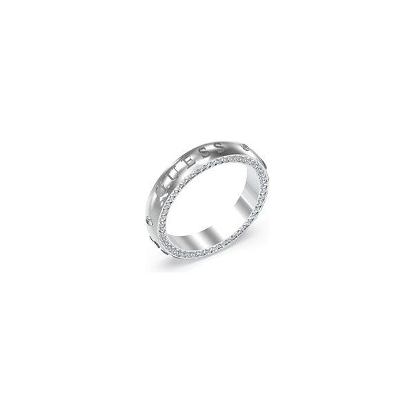 GUESS JEWELS ring JUBR03164JWRH54, elegant silver band with crystal embellishments, perfect fashion accessory
