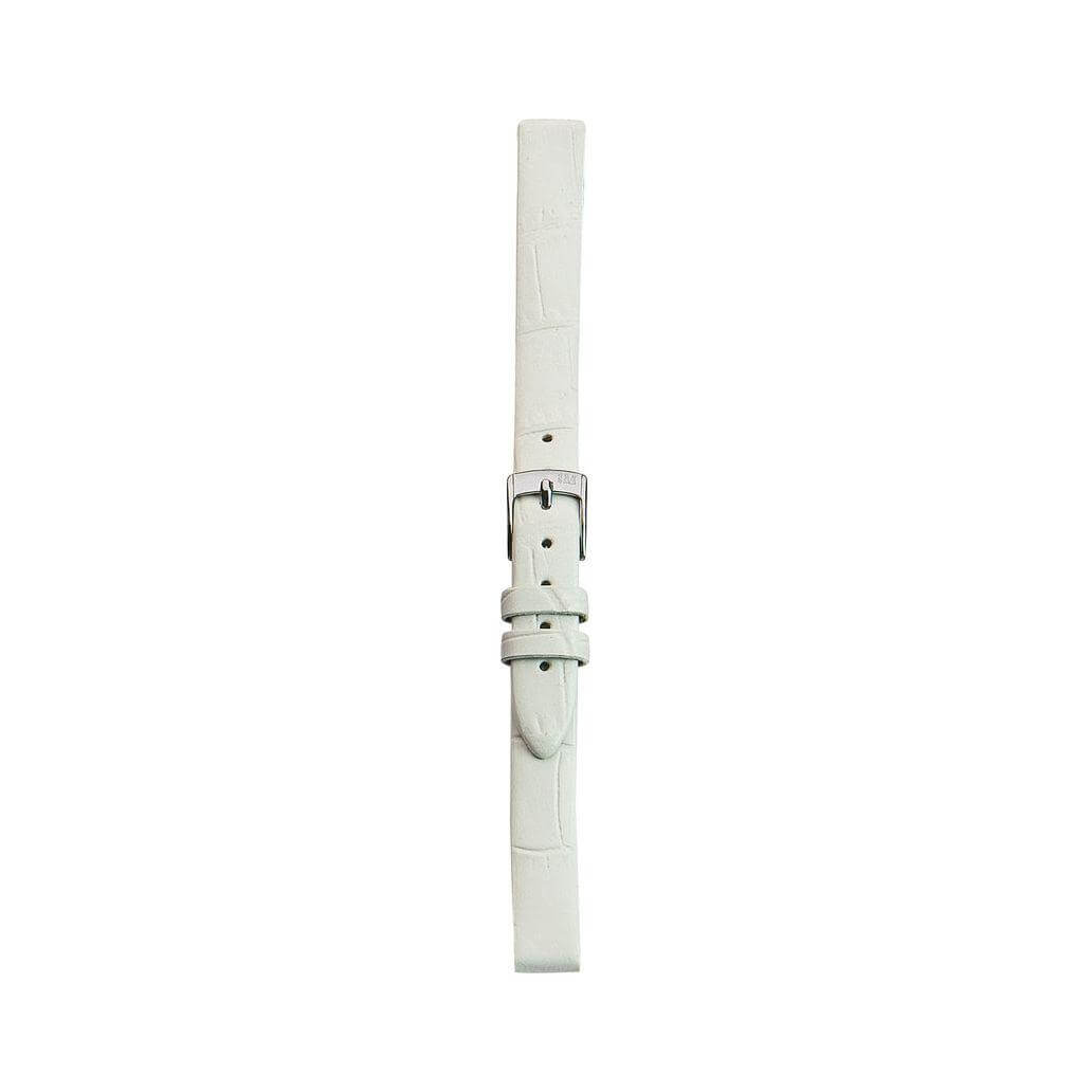 White Morellato leather watch strap, model A01D2860656017CR12, made in Italy.