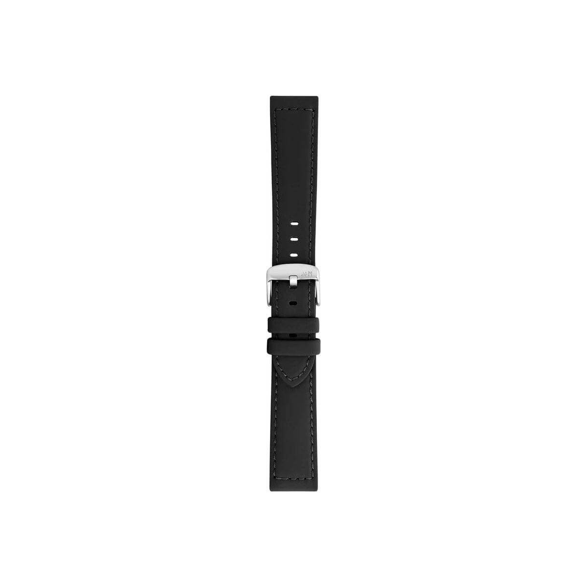 MORELLATO leather watch strap, model A01X5761D82019CR24, made in Italy, black color, stylish and durable accessory.