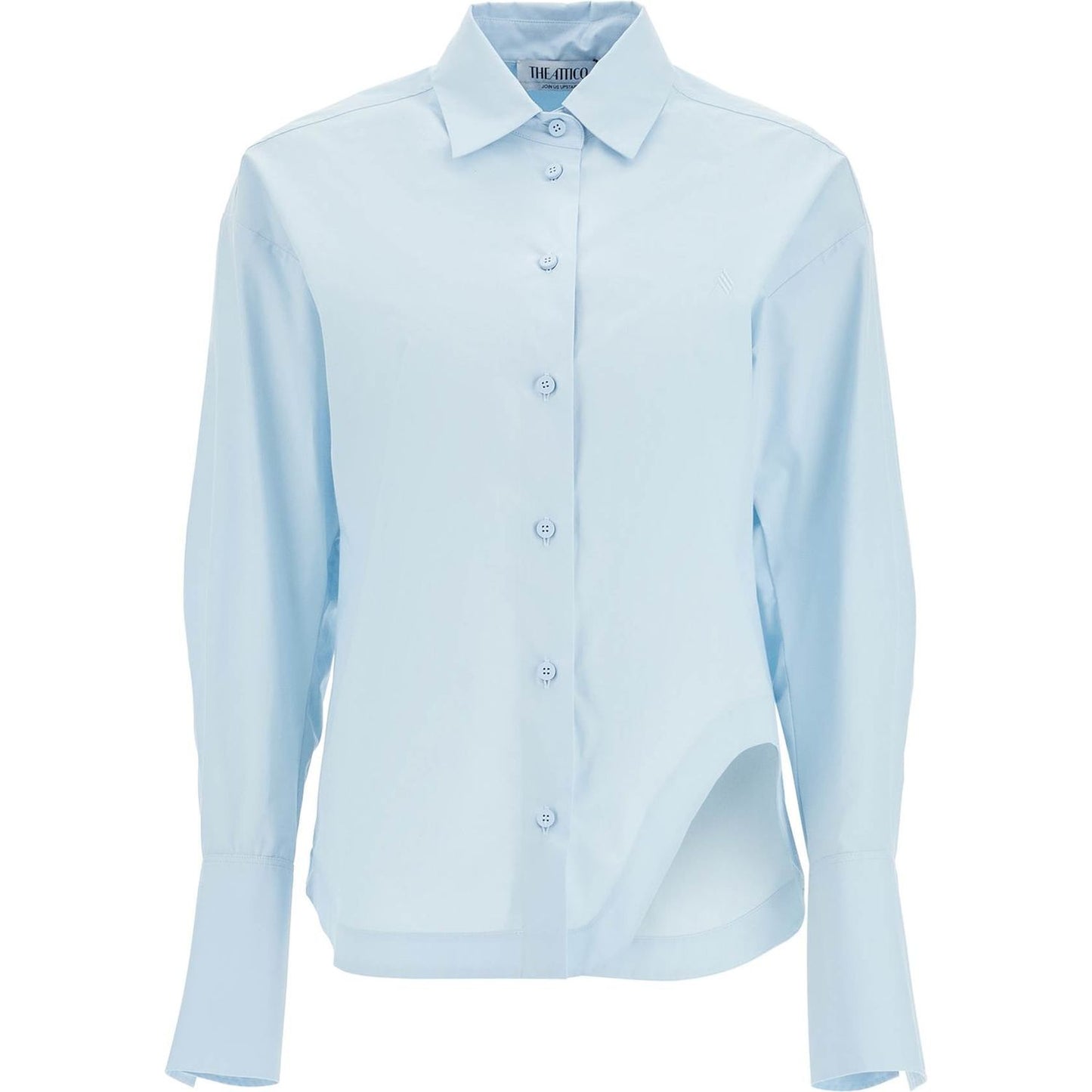 The Attico eliza shirt with shaped slit