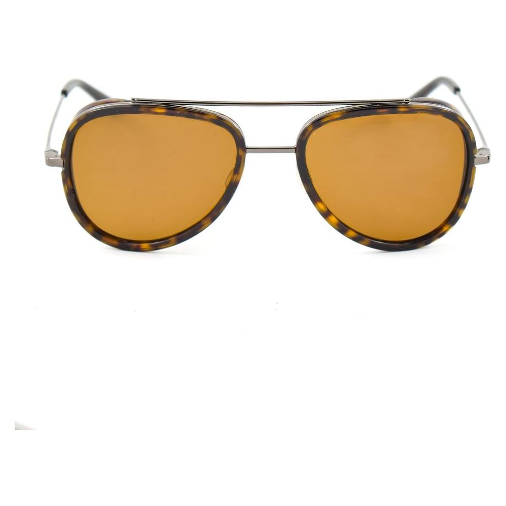Vuarnet gray stainless steel sunglasses with brown lenses, model VL16140003212, measures 53/17/145mm, category 3 mineral glass.