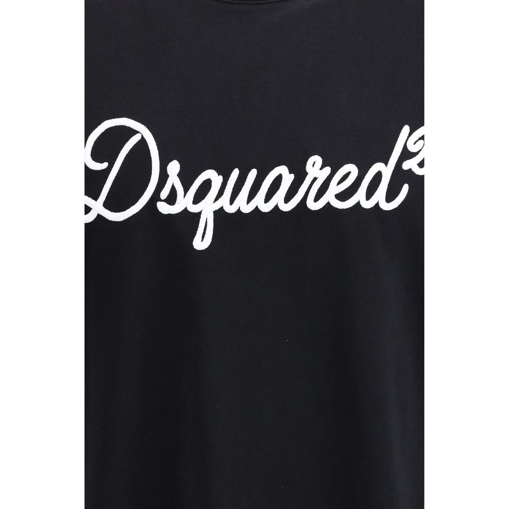 Dsquared² Black Cotton T-Shirt 1728,72470364320,Black,Clothing,Dsquared²,L,Men,New with tags,S,T-Shirts - Clothing,T-Shirts - T-Shirts - Clothing,XXL