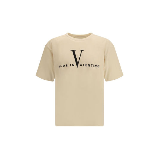 Valentino Beige Cotton T-Shirt 1728,72470364320,Beige,Clothing,L,M,Men,New with tags,S,T-Shirts - Clothing,Valentino,XS