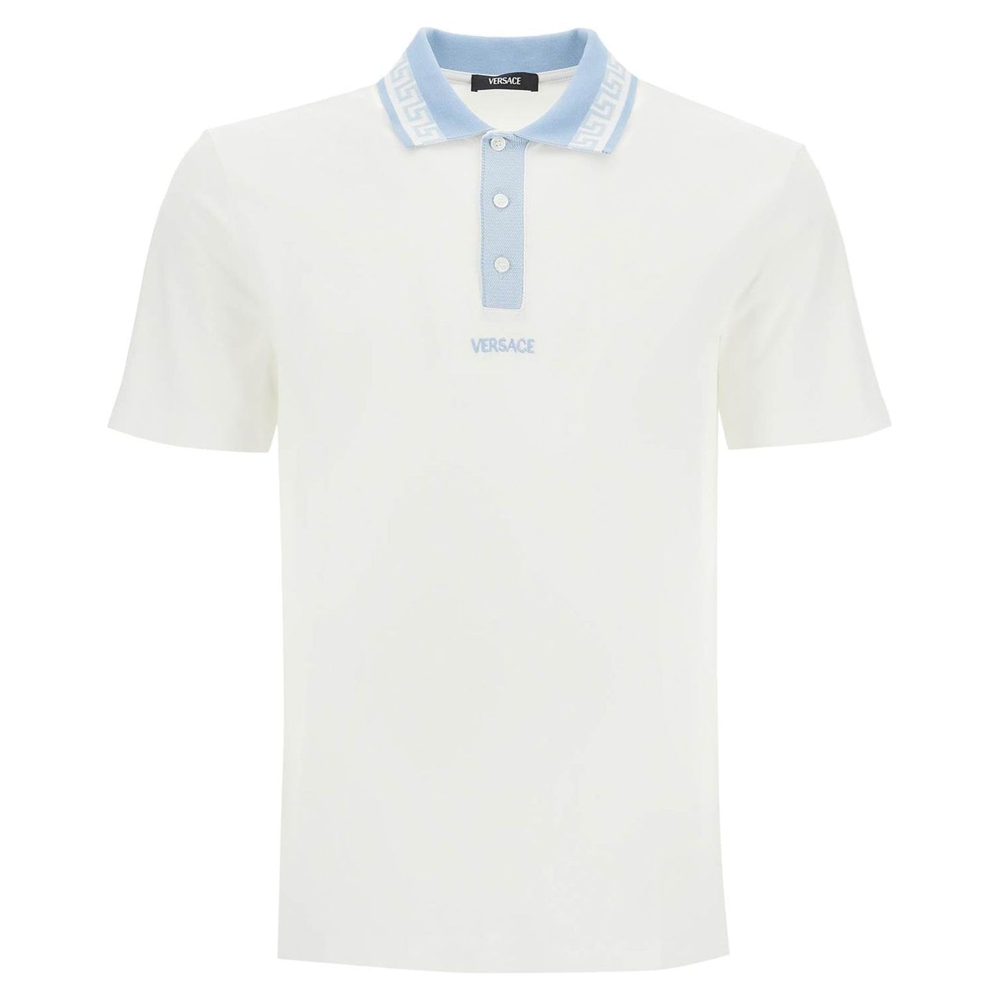 Versace polo shirt with greek motif Topwear Versace