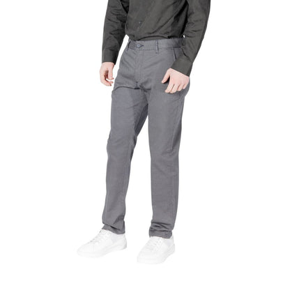 Armani Exchange Blue Cotton Skinny Pants