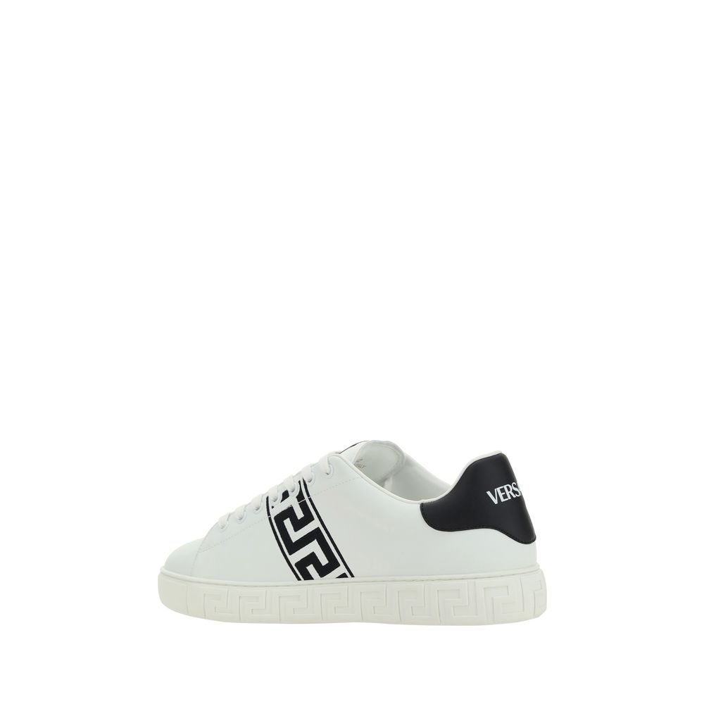 Versace White Rubber Low Top Sneakers