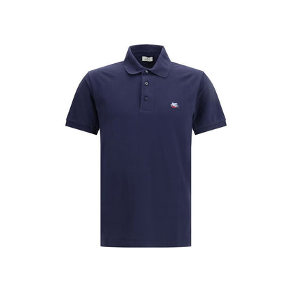 Etro Blue Cotton Polo Shirt 1728,72470364320,Blue,Clothing,Etro,Men,New with tags,Polo Shirts - T-Shirts - Clothing,T-Shirts - Clothing,XL