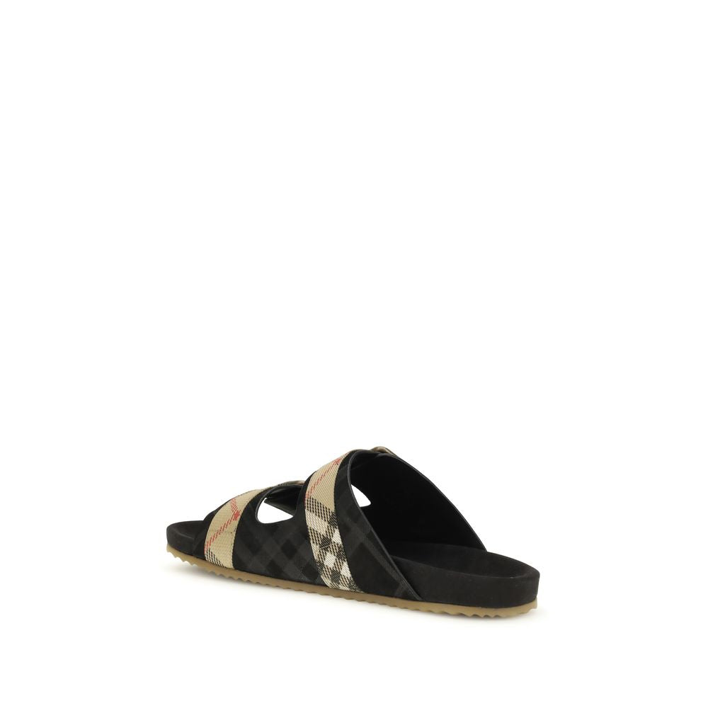 Burberry Multicolor Calf Leather Bos Taurus Flat Sandals 1728,72470364320,Burberry,EU40/US7,EU41/US8,EU42/US9,EU43/US10,EU44/US11,EU45/US12,Flat - Sandals - Shoes,Men,Multicolor,New with tags,Sandals - Shoes,Shoes