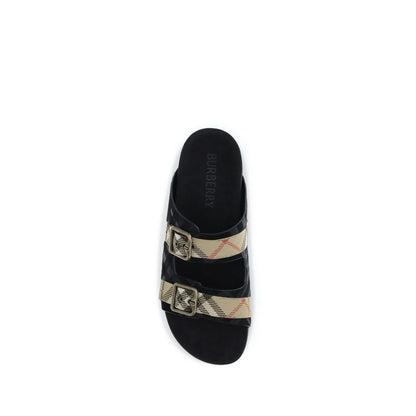Burberry Multicolor Calf Leather Bos Taurus Flat Sandals 1728,72470364320,Burberry,EU40/US7,EU41/US8,EU42/US9,EU43/US10,EU44/US11,EU45/US12,Flat - Sandals - Shoes,Men,Multicolor,New with tags,Sandals - Shoes,Shoes