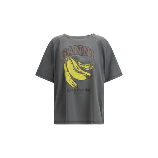 Ganni Gray Cotton T-Shirt 1728,72470364320,Clothing,Ganni,Gray,L/XL,New with tags,S-M,T-Shirts - Clothing,T-Shirts - T-Shirts - Clothing,Women