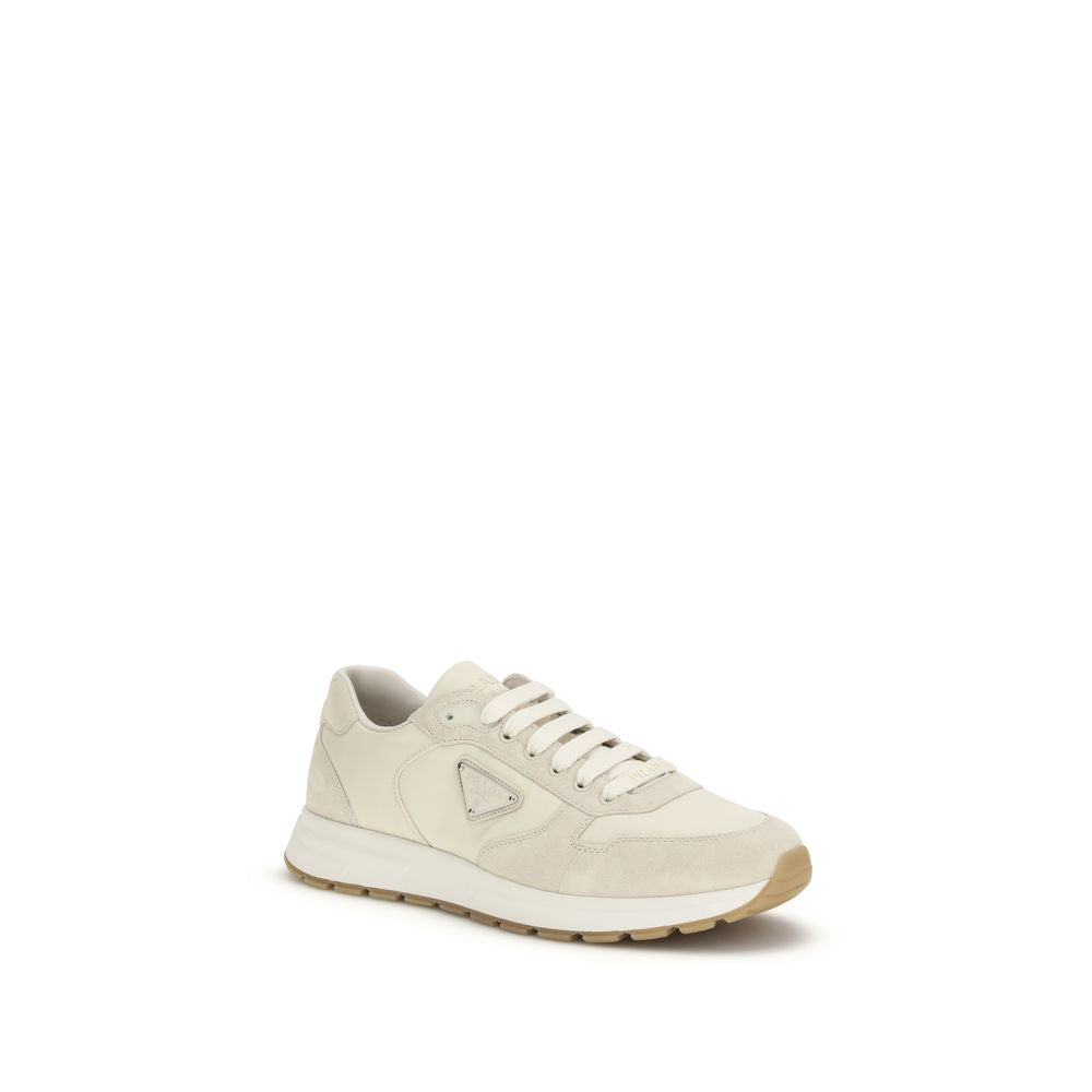 Prada Beige Nylon Low Top Sneakers 1728,72470364320,Beige,EU43/US10,EU44/US11,Low Tops - Sneakers - Shoes,Men,New with tags,Prada,Shoes,Sneakers - Shoes