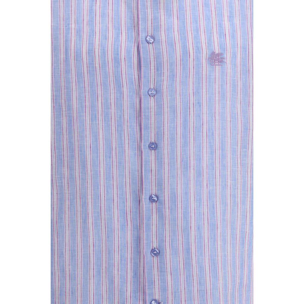 Etro Multicolor Linen Pattern Shirt 1728,38,39,40,41,42,43,72470364320,Clothing,Etro,Men,Multicolor,New with tags,Pattern - Shirts - Clothing,Shirts - Clothing
