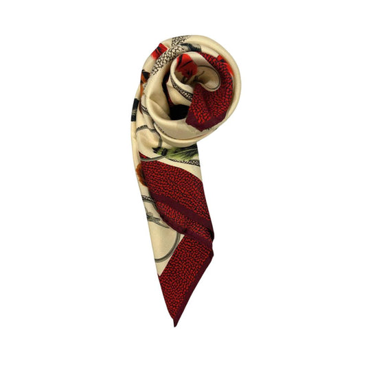 Borbonese Beige Silk Women Scarf 1728,67345744032,Accessories,Beige,Borbonese,New with tags,Scarves - Accessories,Scarves - Scarves - Accessories,Women