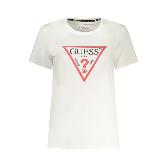 Guess Jeans Bianco Cotton Women T-Shirt