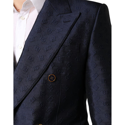 Dolce & Gabbana Dark Blue Double Breasted SICILIA 2 PC Suit