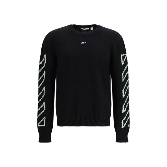Off-White Black Cotton Sweatshirt 1728,72470364320,Black,Clothing,L,M,Men,New with tags,Off-White,S,Sweaters - Clothing,Sweatshirts - Sweaters - Clothing,XL