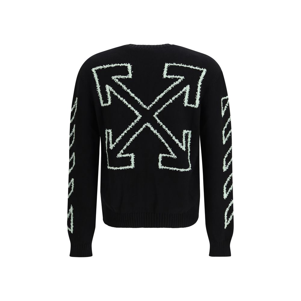 Off-White Black Cotton Sweatshirt 1728,72470364320,Black,Clothing,L,M,Men,New with tags,Off-White,S,Sweaters - Clothing,Sweatshirts - Sweaters - Clothing