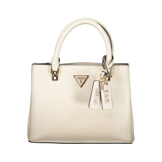 Guess Jeans Beige Polyurethane Women Handbag